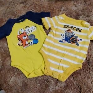 2 baby boy onesies